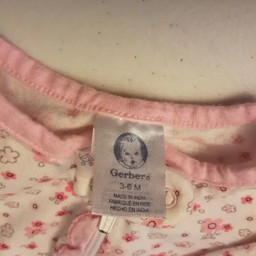 Kyle & Deena and Gerbers Footie Sleepers Unicorns & Flowers Sz 3-6 mo‎